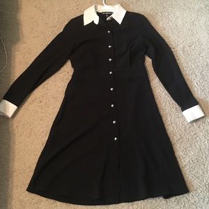 Karl lagerfeld crepe shirt dress